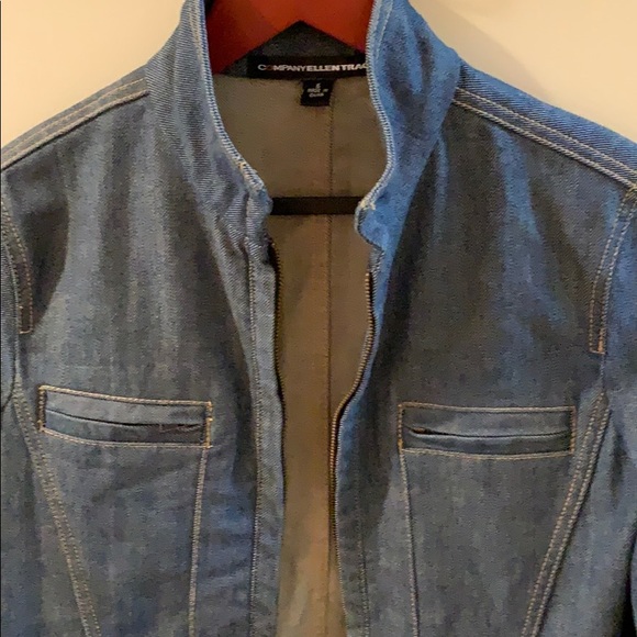 Company Ellen Tracy Zip Up Denim Jacket Sz 6 - Picture 5 of 8